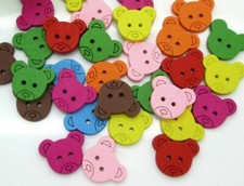 Teddy Bear Head Mixed Colours