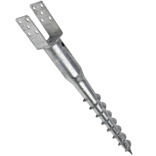 Fence post ground anchor - post,