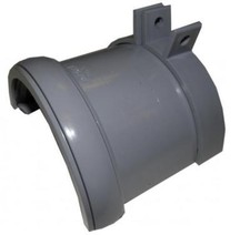 Floplast Guttering RD5GR 112mm Half Round - Cast Iron Adaptor - Grey