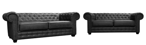 Chesterfield astor black faux - chesterfield,