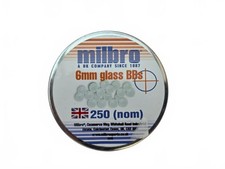 Milbro 6mm Glass BBs 250 (nom)