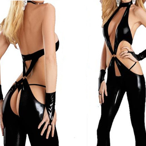 Sexy womens catsuit crotchless - sexy,