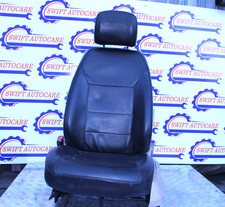 VOLKSWAGEN VW PASSAT B7 PASSENGER SIDE FRONT LEFT SEAT BLACK LEATHER  2010-2015