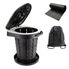 Folding Camping Toilet W/ Lid