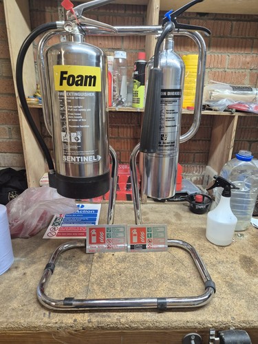 Chrome extinguishers and - extinguishers,