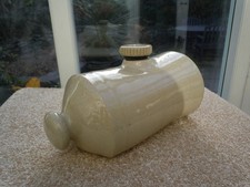 Vintage Stoneware Ceramic Hot Water Bottle Bed Warmer Foot Warmer Door Stop