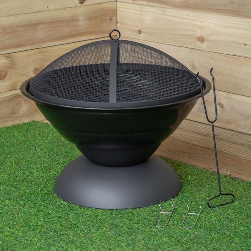 52cm black steel outdoor - steel,