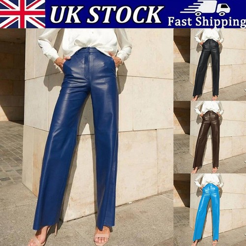 Womens ladies work faux - womens,