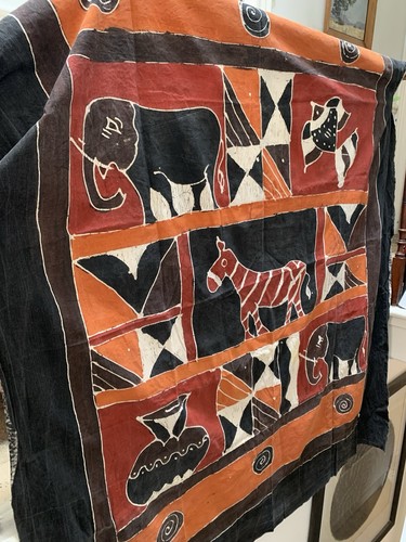 Hand made batik african motif - made,