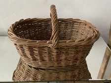 Vintage wicker shopping basket - vintage,