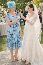 CHESCA Size 22 24 Aqua DRESS &