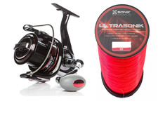 Sonik SKS 8000 Beach Surf Sea Fishing Reel  with free ultrasonik red 15lb line