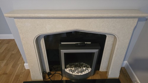 Marble hearth and - hearth, fire