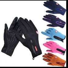 Winter Warm Windproof Waterproof Fleece Lined Thermal Touch Screen Gloves