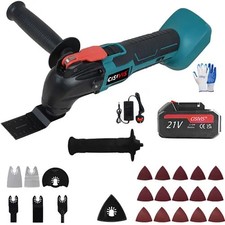 18V Cordless 6 Speed Oscillating Multi-Tool  Makita Compatible + Accessories Kit