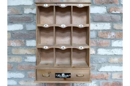 Wooden wall unit - wall, pigeon