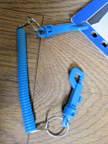 Stretchy blue spiral stretch - blue,