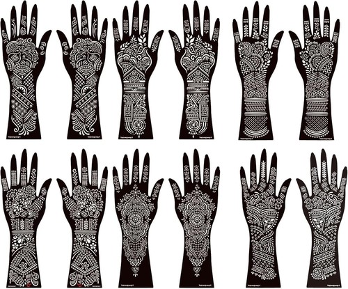 Henna tattoo stencil kit - tattoo, 12