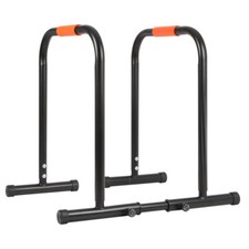 Adjustable Dip Bar Station Stands Pull Up Bars Parallel Heavy Duty Home Gym