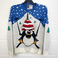 Cedar Wood State Christmas Jumper Size Large Men’s Festive Xmas Sweater