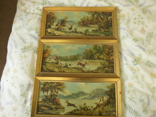 Wood framed vintage - wood,