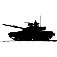'Army Tank Silhouette'