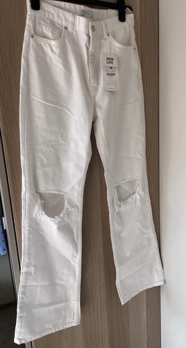 Bershka women white - women's, jeans