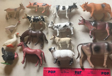 Group of 15 Plastic Toy Farm