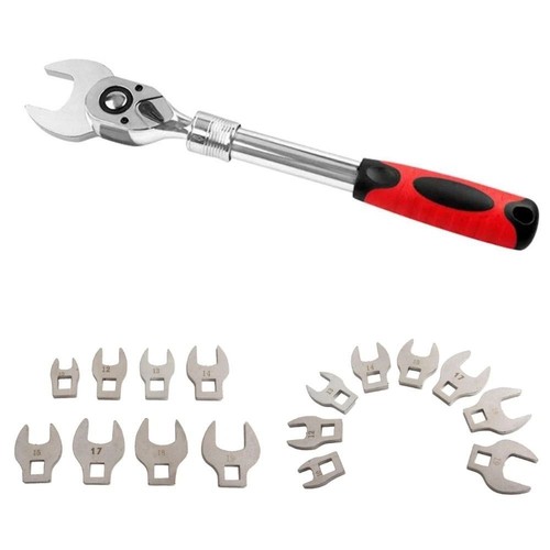 Movable head crowfoot wrench - movable,