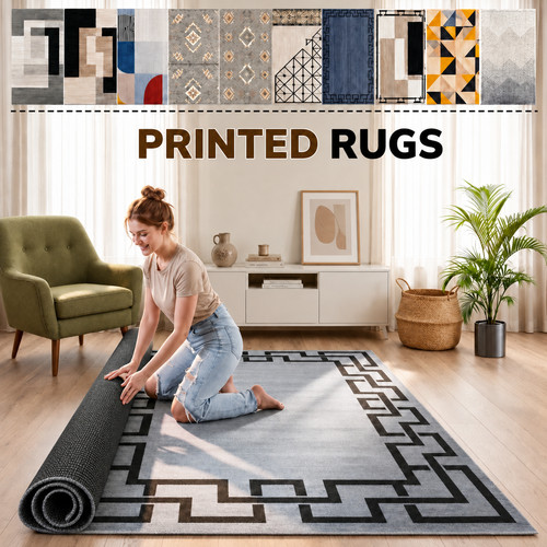 Large living room - large, rugs