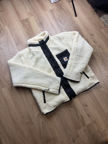 White sherpa carhartt - white, zip