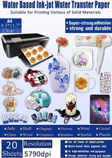 20 Sheets Decal Paper Inkjet Clear Premium Water Transfer Transparent Printable