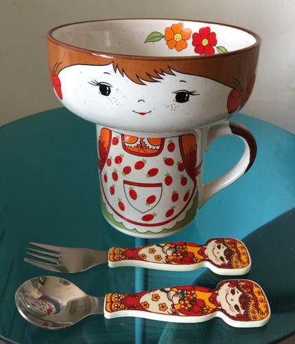 Vintage 70s childs ceramic - 70s,