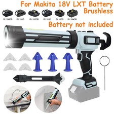 Electric Cordless Mastic Sealant Glue Gun + LED For Makita LXT BL18 18V Battery