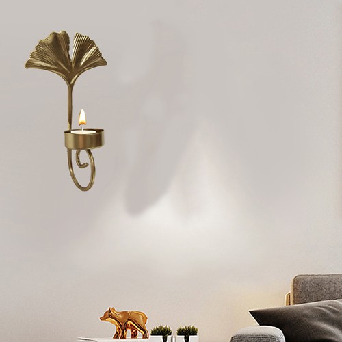 Golden iron wall - iron, leaf