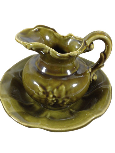 Vintage mccoy pottery green - pottery,