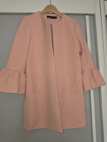 Zara blush pink coat - blush, featuring