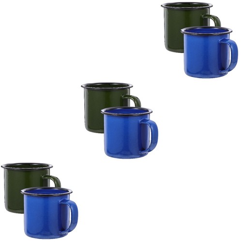 Set reusable red enamel - set, of