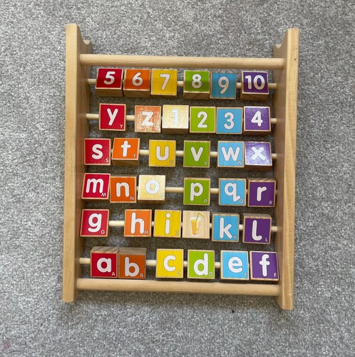 Wooden abacus alphabet - wooden,