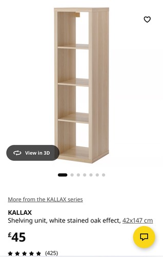 Ikea kallax 4x1 shelving unit - ikea,