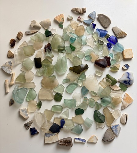 Sea glass pottery - glass,