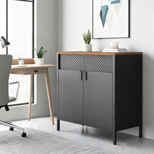 Steel floor cabinet - steel,