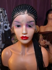 Braided Wig Cornrow Full Lace Glueless 