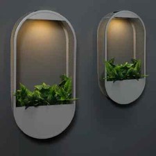 Solar Powered Oval Wall