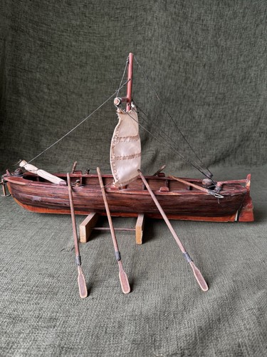Wooden model sailing - wooden, fishing