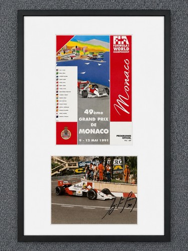 Ayrton senna signed photo - ayrton, &
