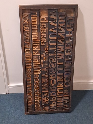Wooden letterpress printing - letterpress,
