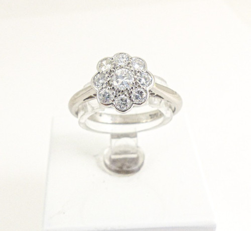18ct white gold - white,