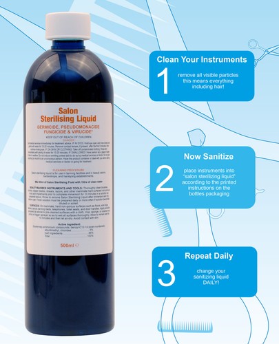 Salon sterilising disinfectant - salon,