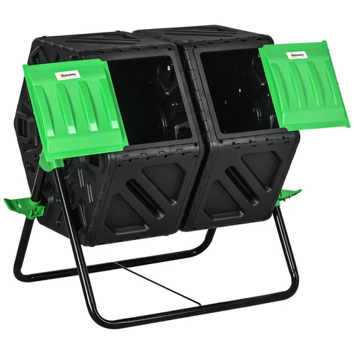 Garden compost tumbler dual - garden,